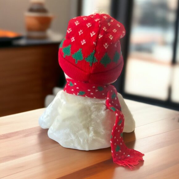 Ty Snowboy Beanie Baby Buddy Plush Snowman With Red Hat & Scarf - Picture 11 of 13